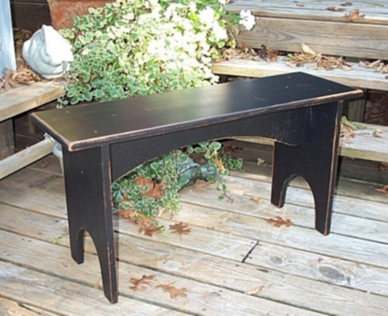 Shaker Style Bench 36 Inches Long Etsy