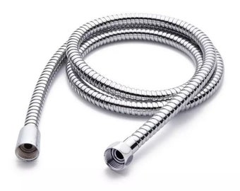 New Chrome 60" Stretchable Metal Hand Shower Hose by Signature Hardware