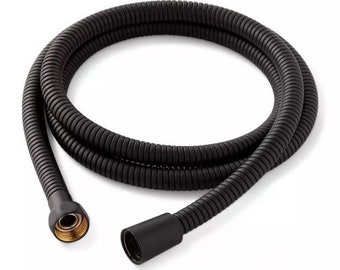 New Matte Black 60" Stretchable Metal Hand Shower Hose by Signature Hardware