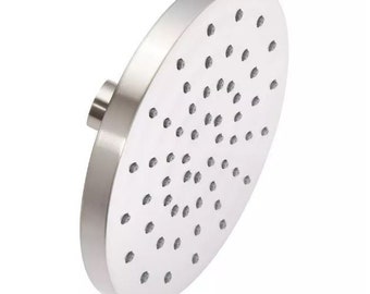 New Polished Nickel Modern Round Rainfall Shower Head - 2.5 GPM by Signature Hardware
