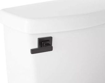 New Matte Black Hibiscus Toilet Flush Handle by Signature Hardware