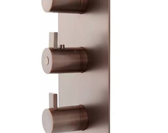 Neues Öl eingerieben Bronze Zeitgenössisches 4-Wege-Thermmalventil von Signature Hardware