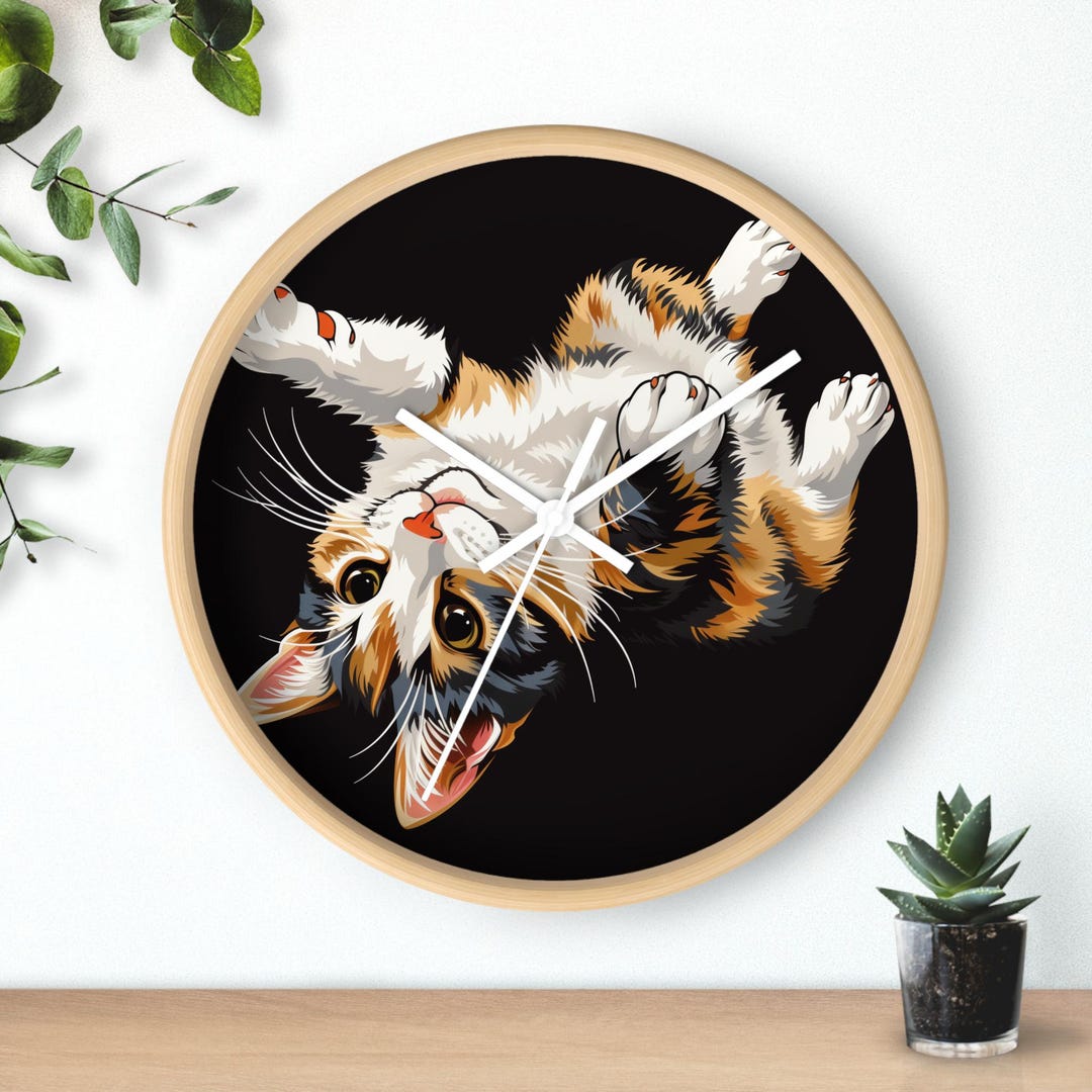 Calico Crazy Wall Clock - Etsy