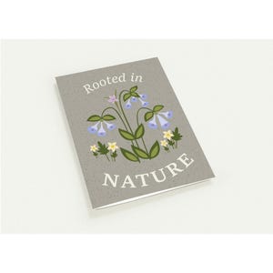 Rooted in Nature Notecards – Set of 10 Botanical Wildflower Cards, Eco-Inspired Stationery, Blank Inside