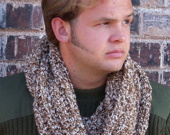 Pattern -- Crocheted unisex cowl scarf -- Betty's Prairie Muffler