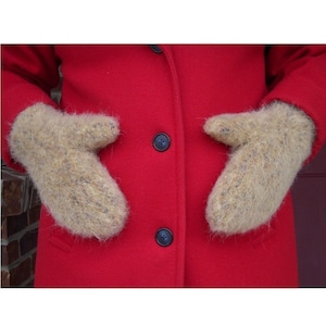 Pattern -- Betty&#39;s Crocheted Felted Mittens