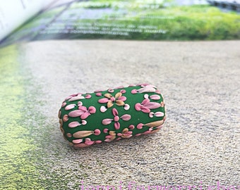 spring carnival - vintage inspired embroidery cylinder bead