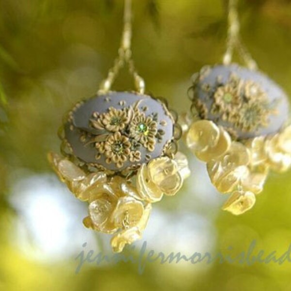 in a mermaids dream - vintage inspired pearl earrings