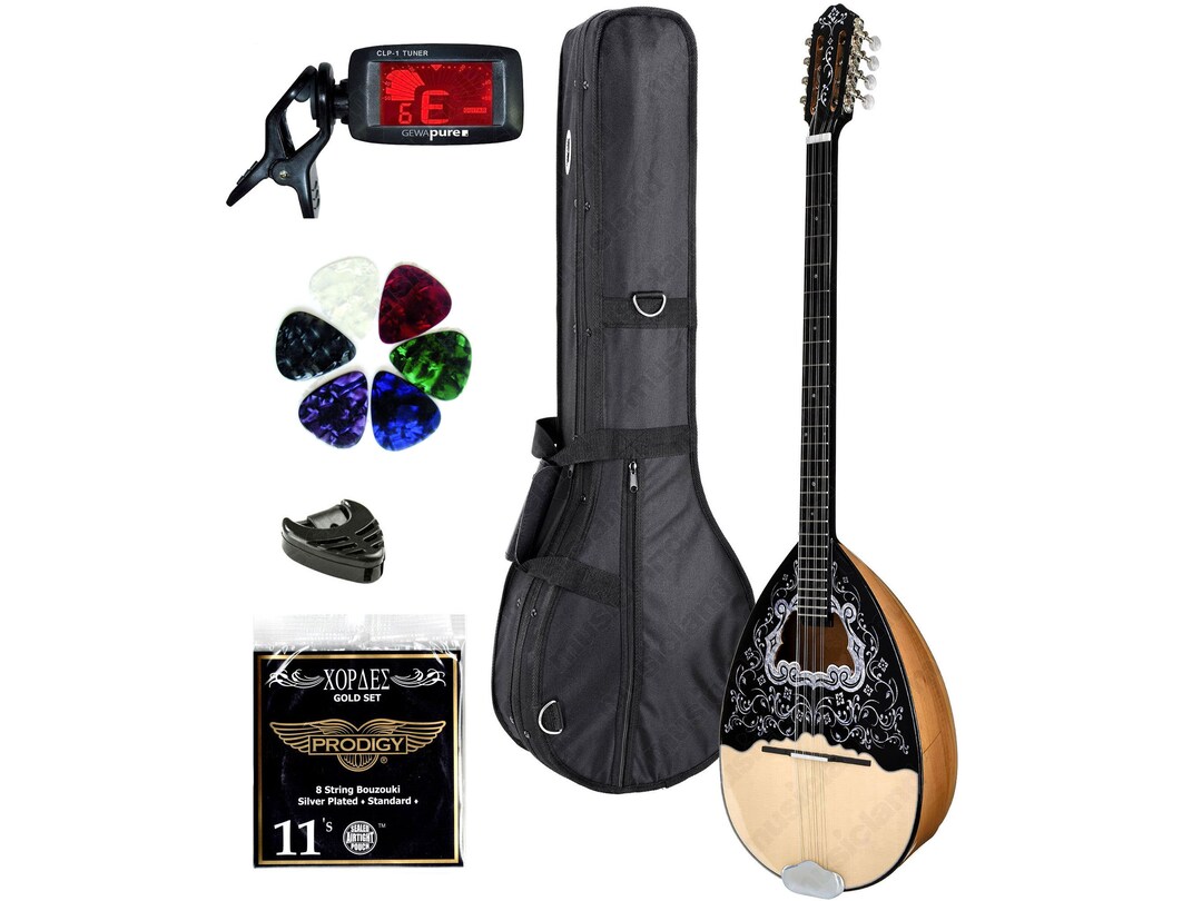 Handmade 8string Greek Bouzouki Bundle Traditional Student Bouzouki