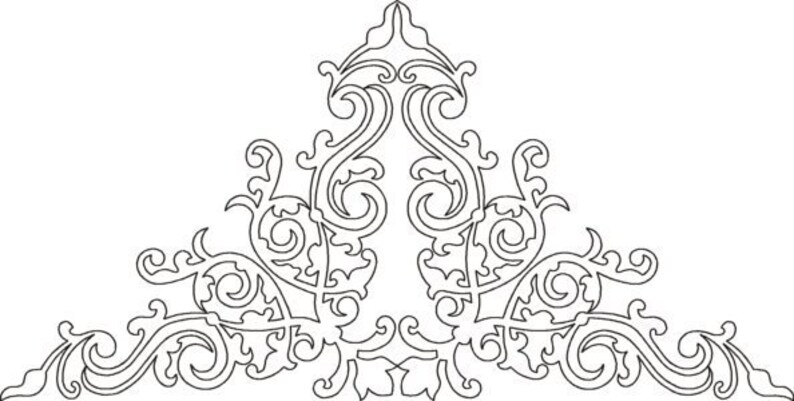 Scroll Triangle 2-motif-digital Quilting Pattern-digital Download ...