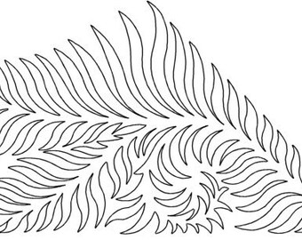 Fern Swag-Motif-Digital Quilting Pattern-Digital Download-zipped file-not for printing