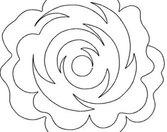 Rose-Motif-Digital Quilting Pattern-Digital Download-zipped file-not for printing