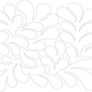 Feather Meander-pantograph-Digital Quilting Pattern for longarm machines-Digital Download-zipped file-not for printing