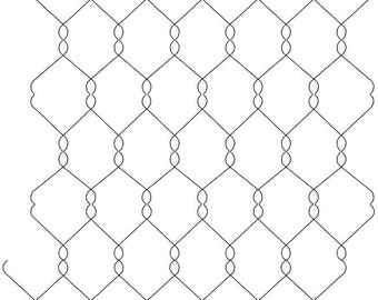 Chicken Wire Pantograph-Digital Quilting Pattern for longarm machines-Digital Download-zipped file-not for printing