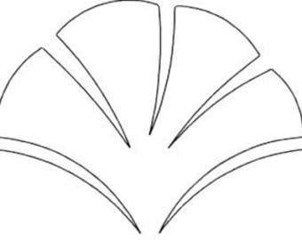 Ginko-Pantograph-Digital Quilting Pattern-Digital Download-gezippte Datei-nicht zum Drucken