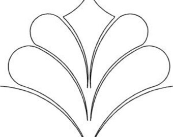 Zigeuner-Pantograph-Digital Quilting Pattern-Digital Download-gezippte Datei-nicht zum Drucken