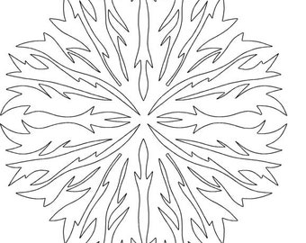 Solar Sun Burst-Block-Digital Quilt Muster-Digitaler Download-gezippte Datei-nicht zum Drucken