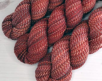 Firecracker - Grit Sock - Superwash Cheviot Wool/Nylon - Marl, gradient, hand dyed, hard wearing