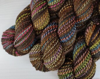 Squirrelly - ColorMix DK - Superwash Merino DK weight hand dyed yarn - marl - long gradient