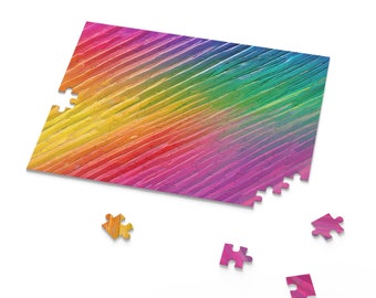Colourful Rainbow Gradient Jigsaw Puzzle 120, 252, 500 Pieces Available Great Fun For The Whole Family