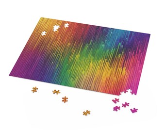 Colorful Gradient Jigsaw Puzzle 120, 252, 500 Options Available Great Fun For The Whole Family