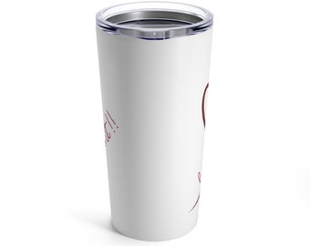 Tumbler 20oz less is more, Heart