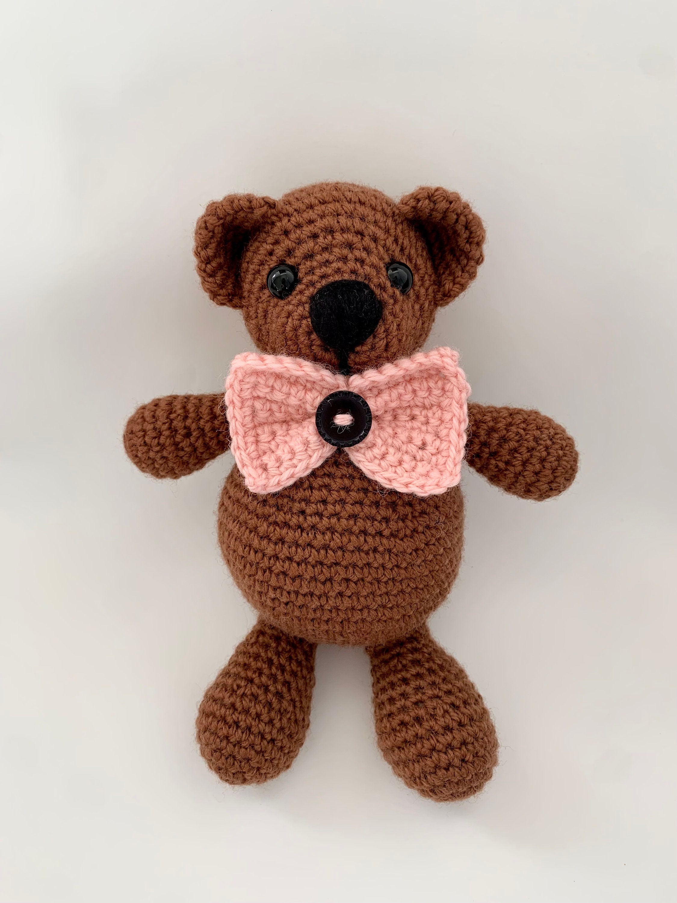 The Bow Tie Bear CROCHET PDF PATTERN / Amigurumi Teddy Bear, Easy ...