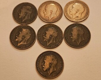 George V 1917 One Pennies