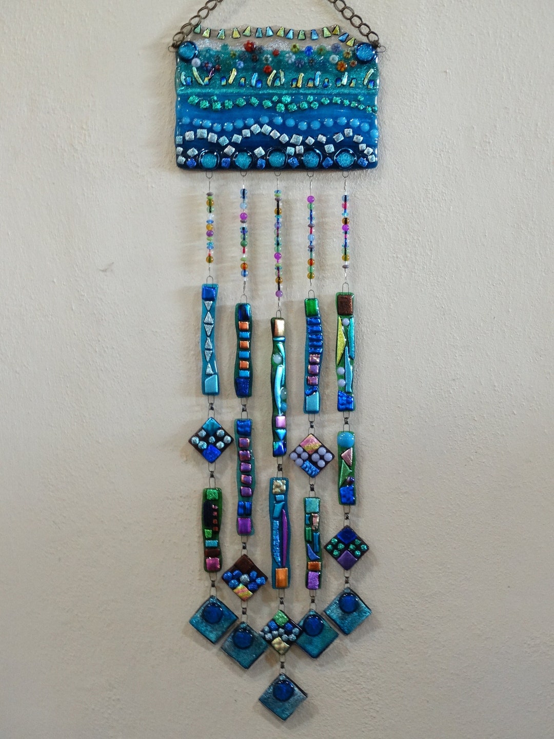 Custom Wall Hangings Dichroic Glass Wall Hangings Wall Art Etsy