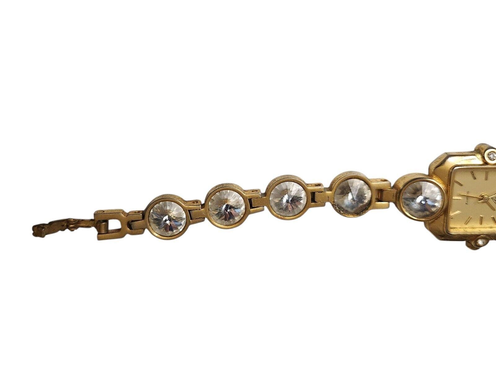 Park Lane Vintage Gold Tone Watch Cubic Zirconia Bracelet  display picture 3