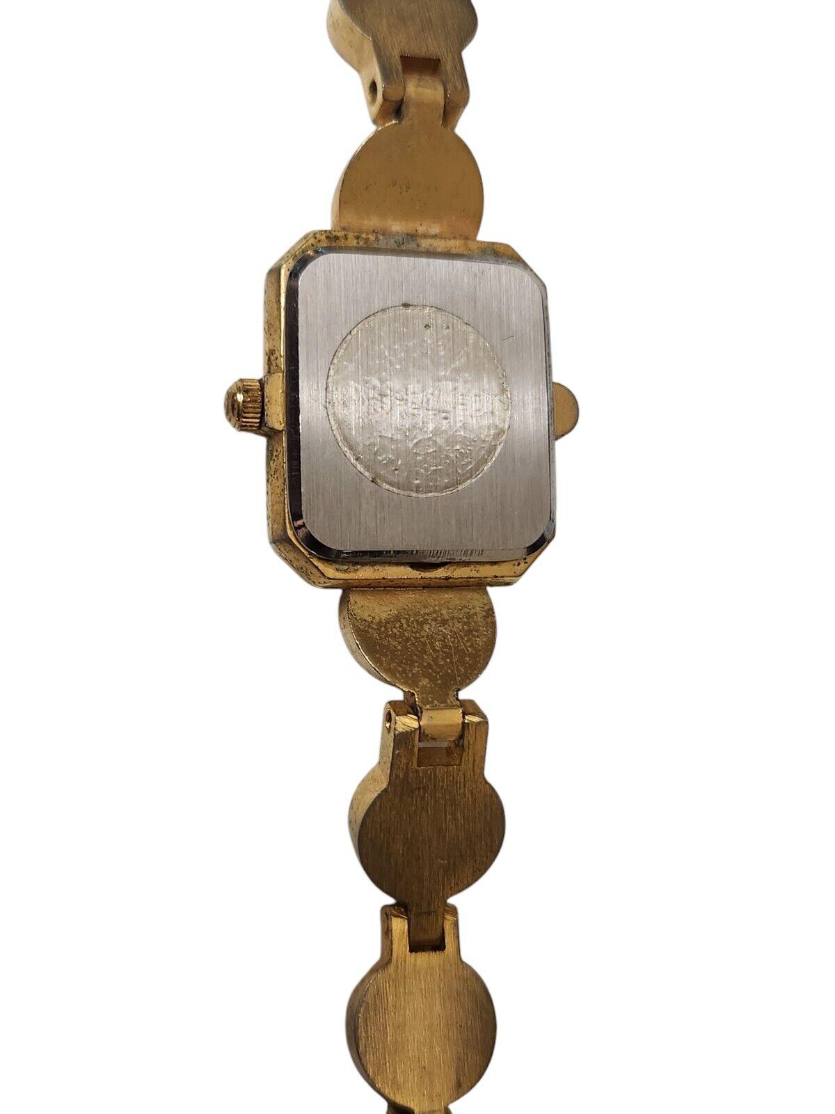 Park Lane Vintage Gold Tone Watch Cubic Zirconia Bracelet  display picture 2