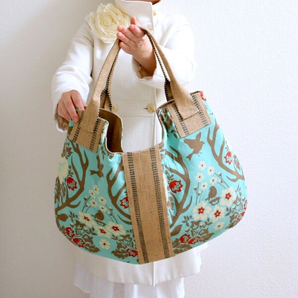 drikab azure antler jute weekender