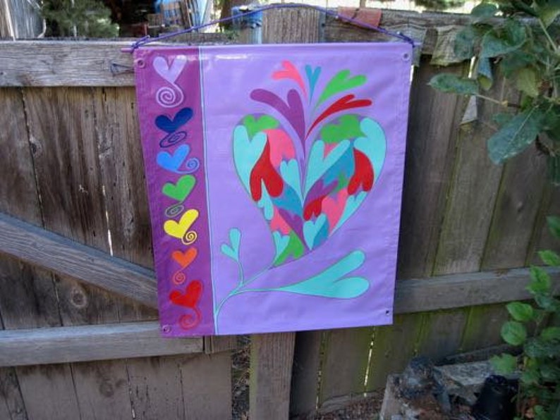Vibrant Hearts, Chakra Flower Hearts indoor, outdoor banner image 3