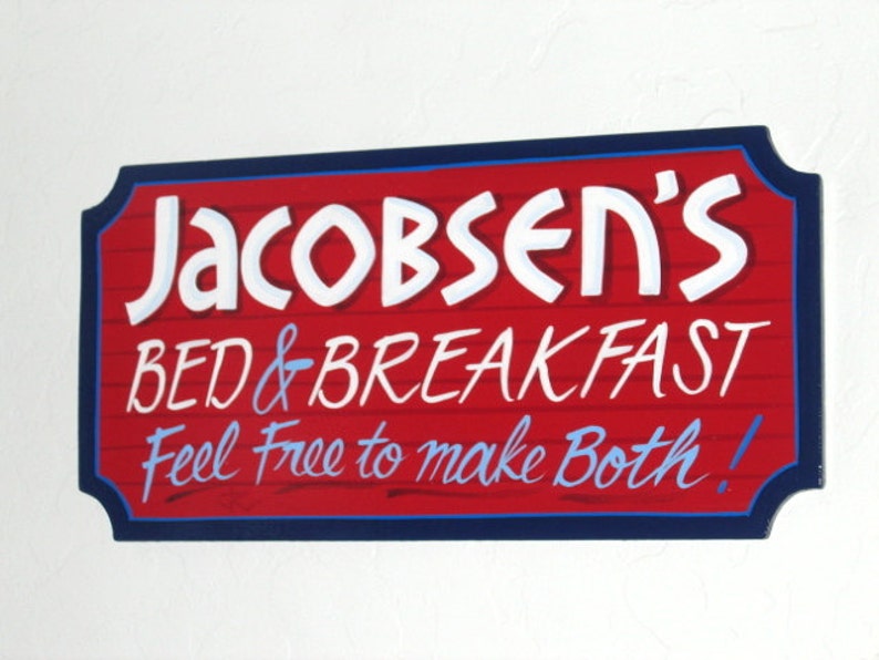 MOM'S Bed and Breakfast Wall Sign, Made To Order image 4