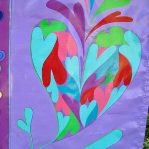 Vibrant Hearts, Chakra Flower Hearts indoor, outdoor banner image 2