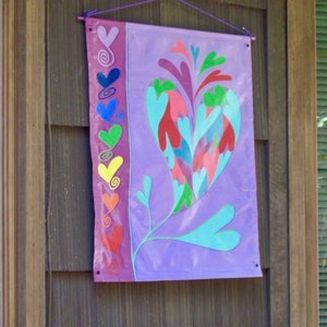 Vibrant Hearts, Chakra Flower Hearts indoor, outdoor banner image 10