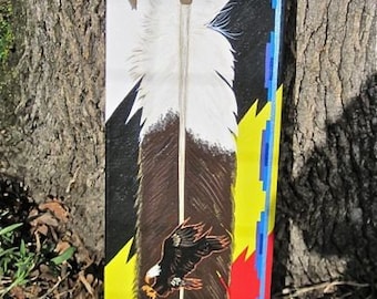 Eagle Feather painting on canvasHUGE DISCOUNT !