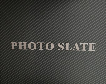 Custom photo slates