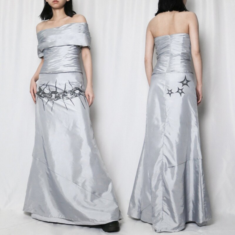 Festival Breastplate Top - Shiny Futuristic Corset For Women Backless Costume