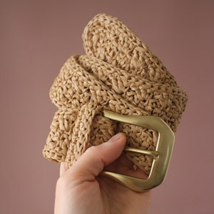 Straw waist belt * raffia waist belt * women’s raffia belt * boho style belt * raffia belt for summer dress
