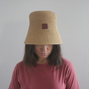 Zomerse strohoed * zomerse raffia-emmerhoed * damesstrohoed * handgemaakte strohoed * zonnehoed * strandhoed voor vrouwen