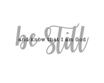 be still PRINTABLE Digital Download in grey