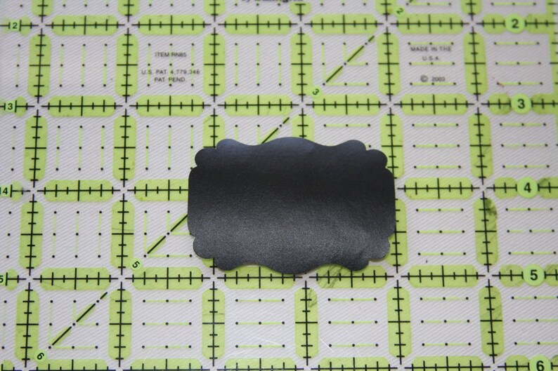 Set of 10 Chalkboard Tag Sticker Labels Antiqued Rectangle Etsy