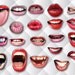 20 Lips Photo Booth PRINTABLE Props, Funny Mouth Realistic Party Props, Printable Props, Lips ...