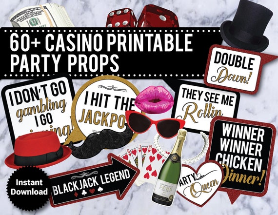 Free Printable Casino Photo Props Free Printable Casino Photo Props