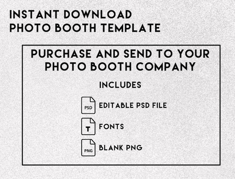 Wedding Burgundy Flowers Strips Photo Booth Template / Bat Etsy