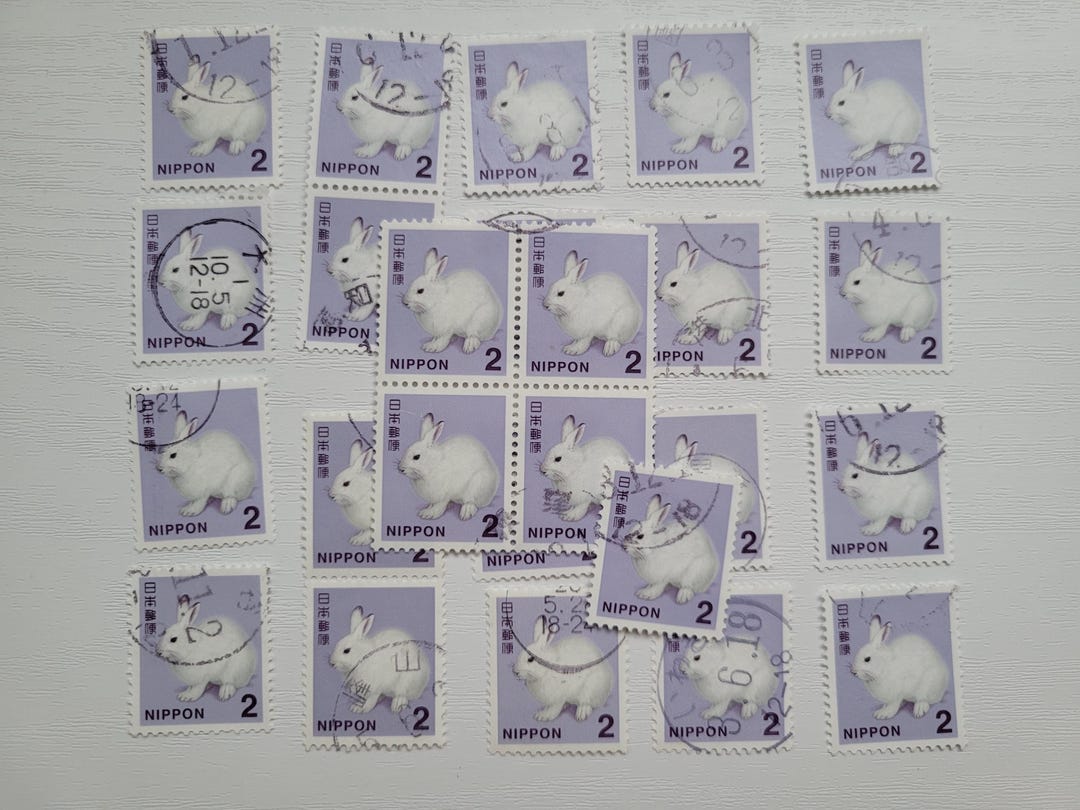 Joj Rabbit Stamps 10/20 Rabbit Japan Kawaii Cute Stamps, Japan, Philately, Postage Stamps ...