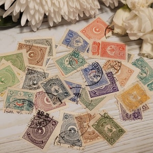 30 antique stamps Ottoman Empire