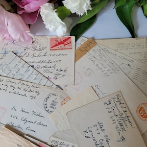 Conjunto de cartas APO, capa, Segunda Guerra Mundial, Aliados, EUA, Alemanha, história, carta, militar
