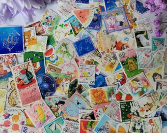 100+ Japan kawaii süße Briefmarken, Japan, Philatelie, Philately, Postage Stamps, Scrapbooking, Journaling